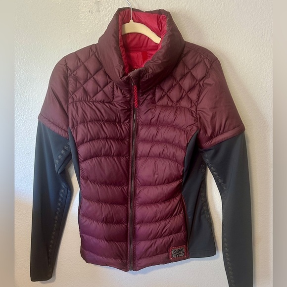 Alp N Rock Duck Down Hybrid Jacked Outdoor Ski Activewear $299 sz Medium Red - Picture 1 of 15